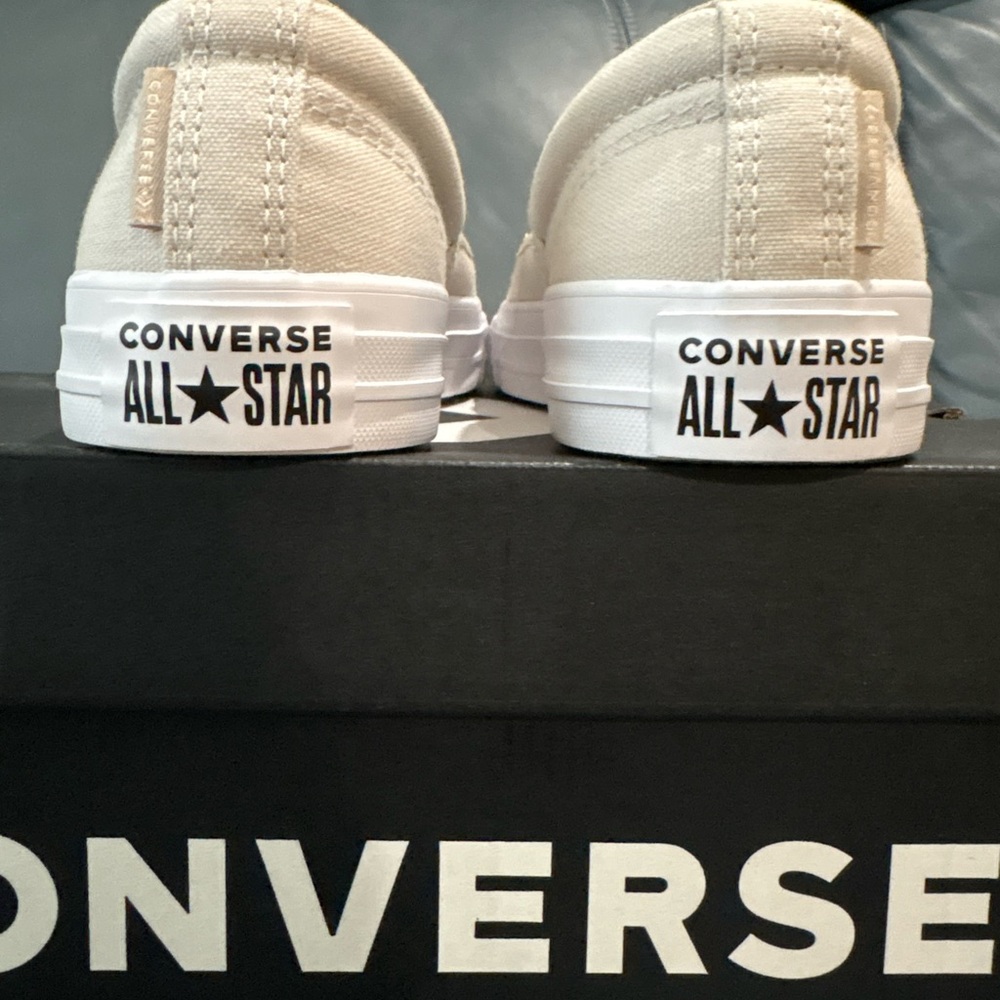 Converse Kids Slip-On Sneakers - Light Tan - Picture 2 of 6